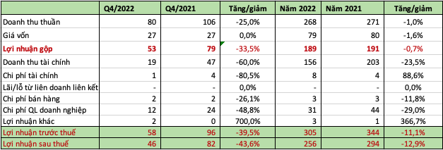 KCN Nam Tân Uyên vẫn còn 1.100 tỷ đồng tiền gửi ngân hàng; EPS cả năm đạt gần 10.700 đồng