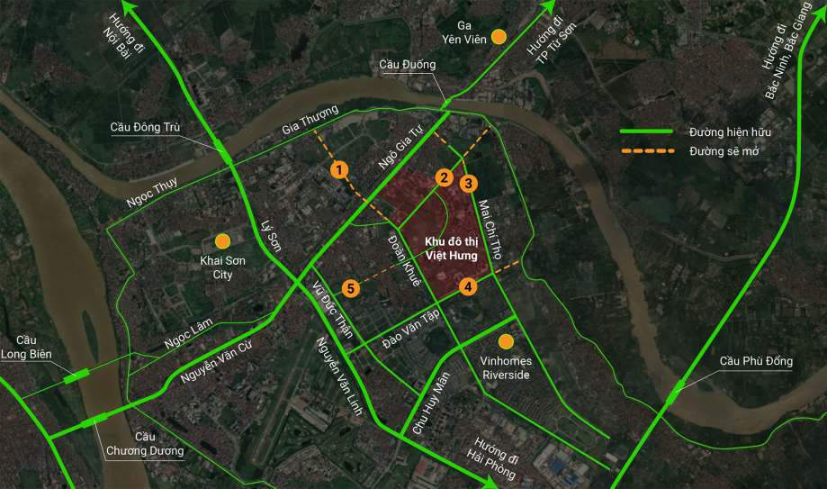 Hà Nội sẽ mở thêm 5 tuyến đường quanh khu đô thị tại Long Biên