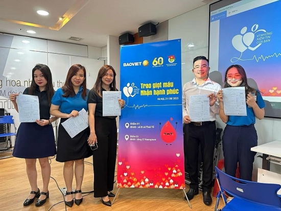 Cán bộ Bảo Việt hiến 2.800 đơn vị máu  trong chương trình hiến máu tình nguyện “Bảo Việt - Vì những niềm tin của bạn”