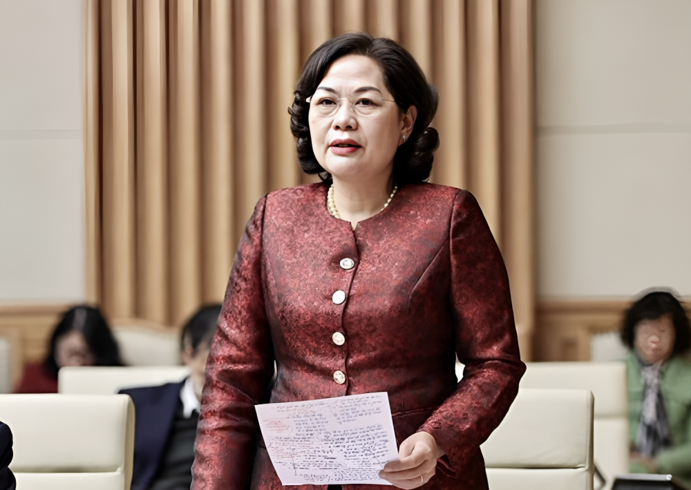 Thống đốc Nguyễn Thị Hồng phát biểu tại Hội nghị