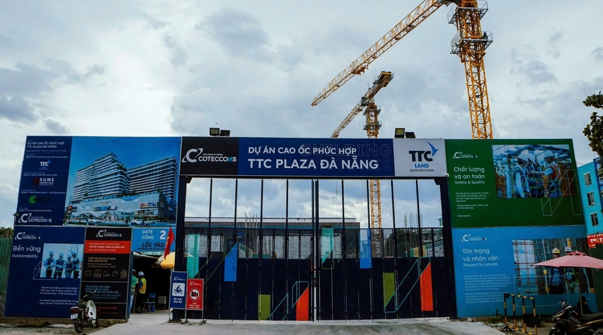 Cập nhật tiến độ dự án cao ốc xây dựng trên đất 'kim cương' Đà Nẵng của TTC Land (SCR) và Coteccons (CTD)
