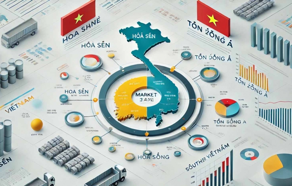 Hoa Sen (HSG) có nguy cơ bị soán ngôi 'vua tôn' tại thị trường màu mỡ miền Nam