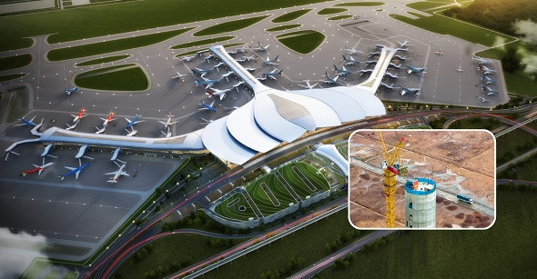 'Bộ não' của sân bay hơn 16 tỷ USD lớn nhất Việt Nam vừa cất nóc, vượt tiến độ 3 tháng
