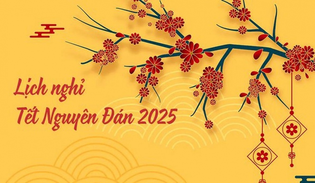 Lịch nghỉ Tết Nguyên đán Ất Tỵ 2025