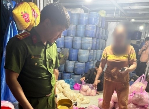 Thêm một cơ sở sản xuất giá đỗ sử dụng chất cấm bị phát hiện