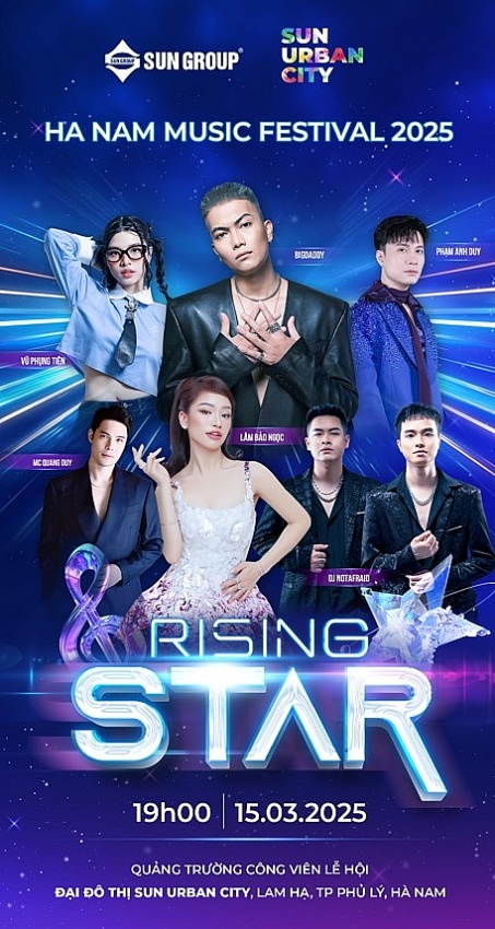 Đêm nhạc 'Rising Star' chuẩn bị khuấy đảo mùa hè rực rỡ tại Hà Nam