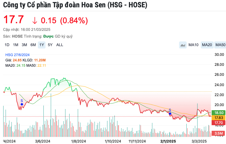 Hoa Sen (HSG) chi 310 tỷ đồng trả cổ tức, Chủ tịch Lê Phước Vũ sắp nhận số tiền lớn