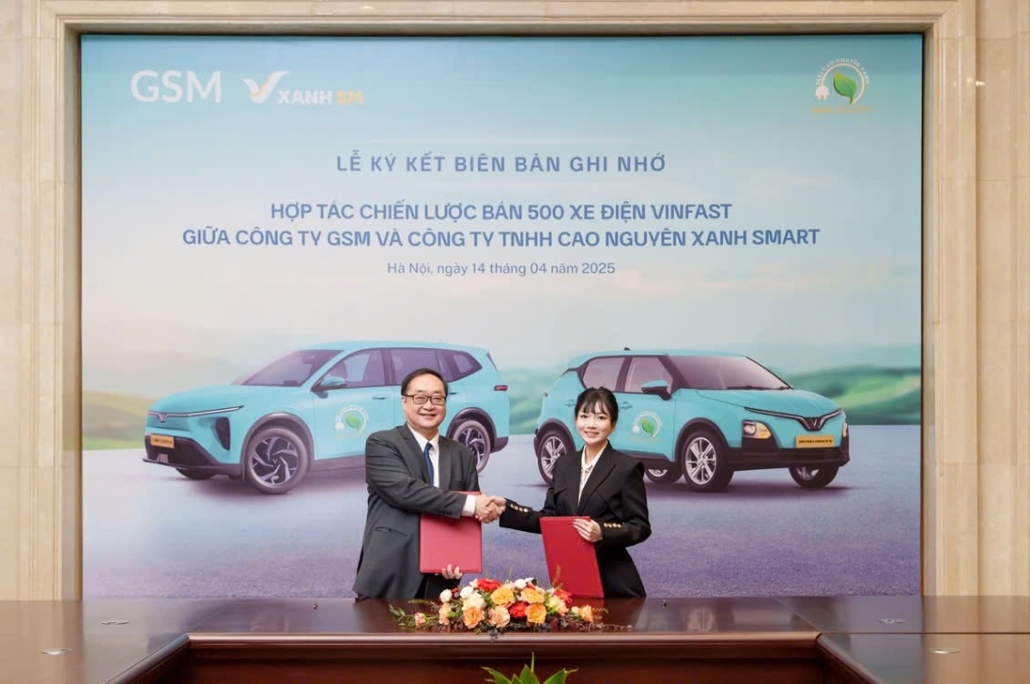 Xanh SM bán 500 xe điện VinFast cho một hãng taxi mới thành lập tại Tây Nguyên