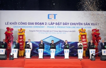 Khởi công nhà máy chip bán dẫn đầu tiên do người Việt làm chủ công nghệ, Phó Thủ tướng đích thân tham dự