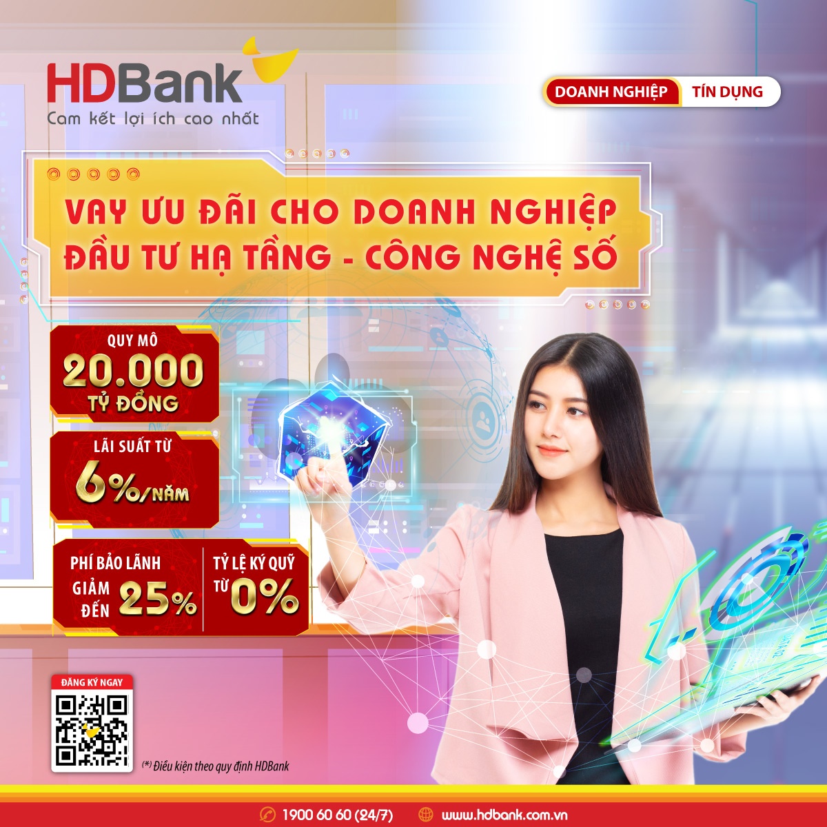 Một ngân hàng tung 2 gói tín dụng 35.000 tỷ đồng hỗ trợ doanh nghiệp, lãi suất ưu đãi từ 3%/năm