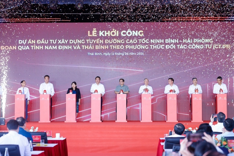 Thủ tướng dự lễ khởi công cao tốc gần 20.000 tỷ đồng và khu công nghiệp 200ha tại Thái Bình do Geleximco thực hiện