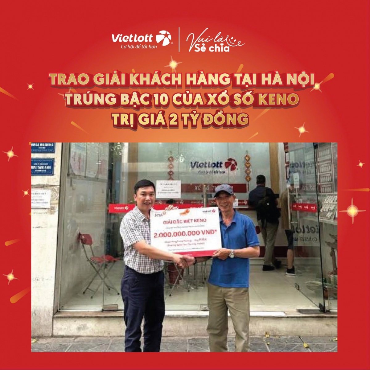 Lộ mặt người đàn ông tại Hà Nội trúng xổ số Keno bậc cao nhất của Vietlott trị giá 2 tỷ đồng