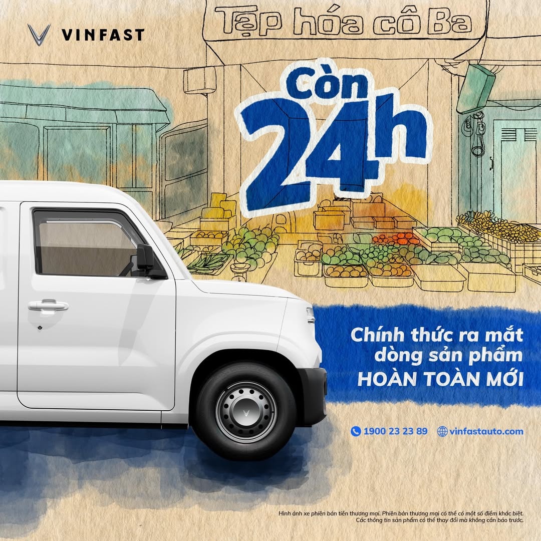 VinFast 'nhá hàng' về dòng xe hoàn toàn mới, sẽ ra mắt trong 24h tới