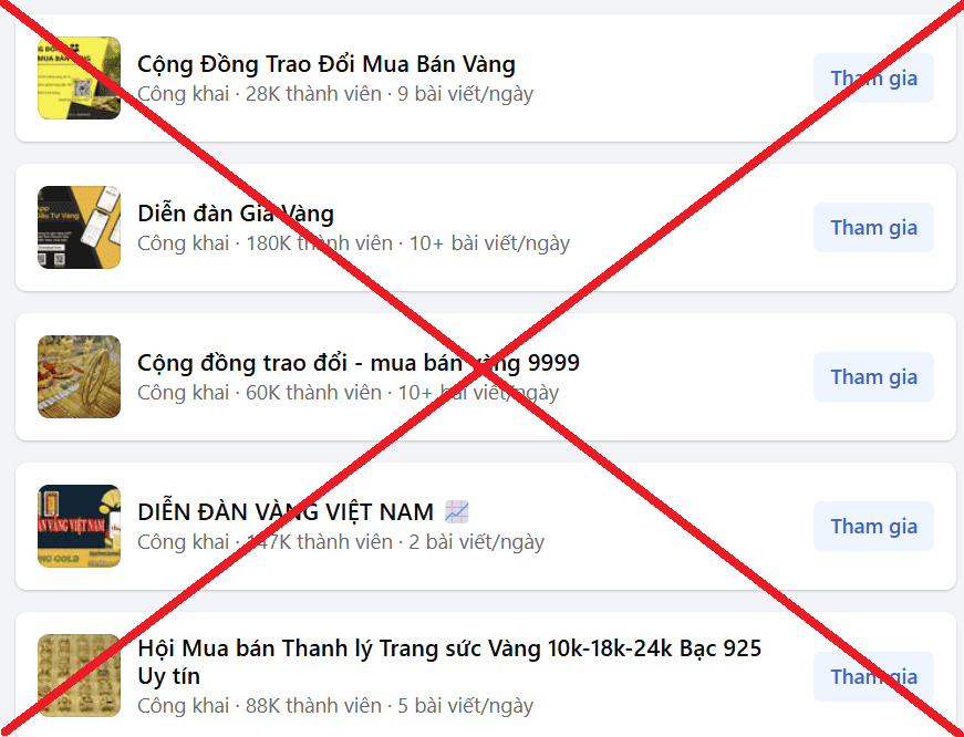 Cảnh báo người dân chiêu lừa mua bán vàng đang lan rộng