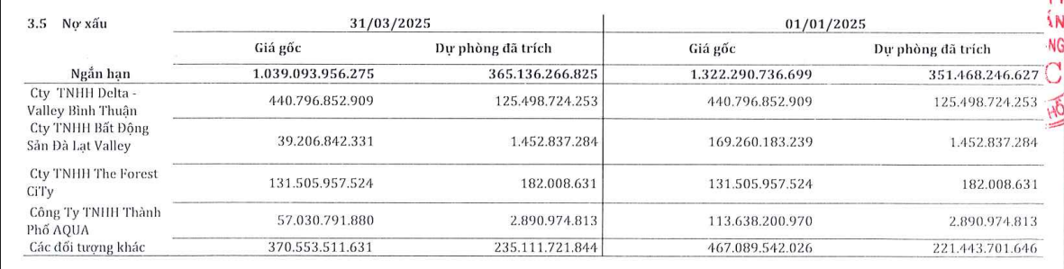 Lợi nhuận quý I/2025 'bốc hơi' 99,9%, chủ nợ của Novaland và Xây dựng Hòa Bình muốn tăng vốn gấp đôi