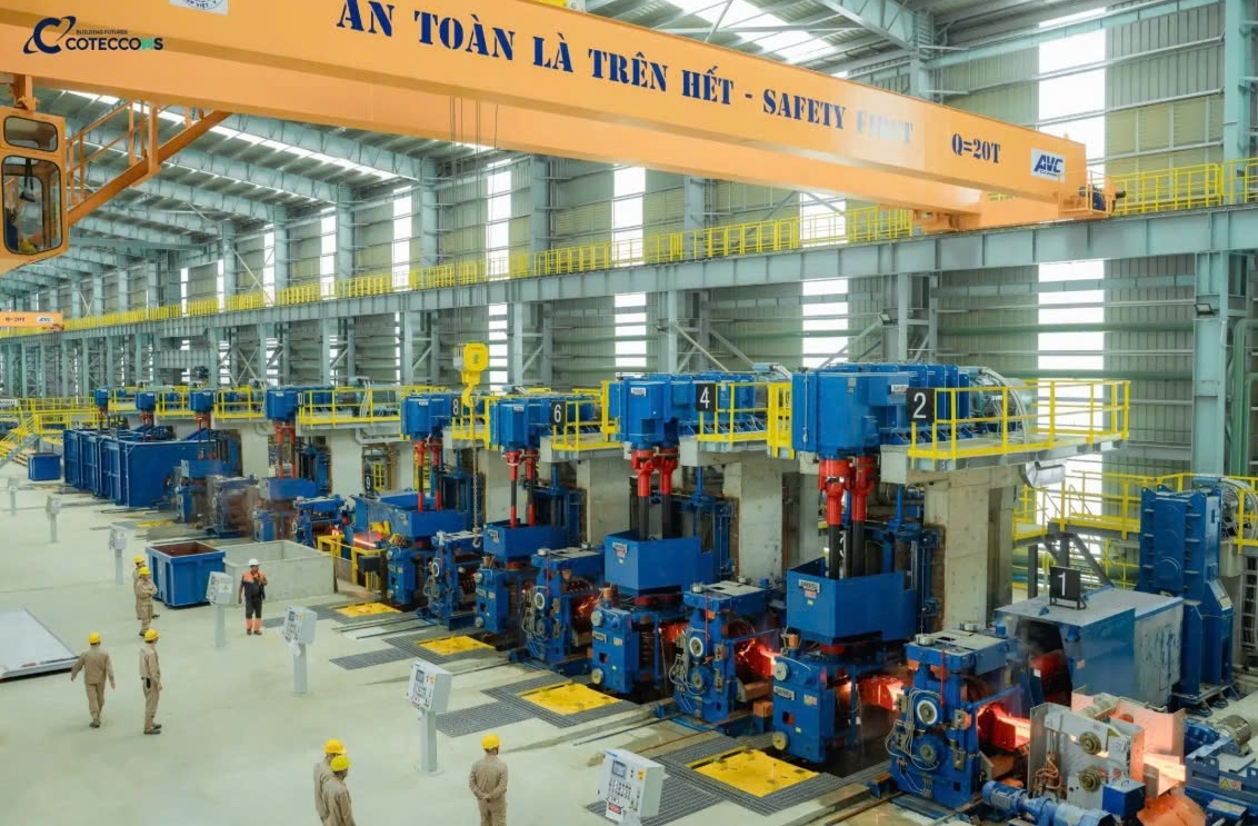 Coteccons bàn giao nhà máy thép công suất 1 triệu tấn/năm cho 'ông lớn' từng bị hủy niêm yết