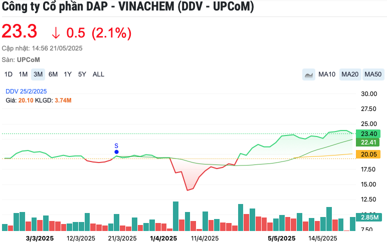 DAP Vinachem (DDV) báo lãi lớn nhờ trực tiếp xuất khẩu, chuẩn bị chi 131 tỷ đồng trả cổ tức