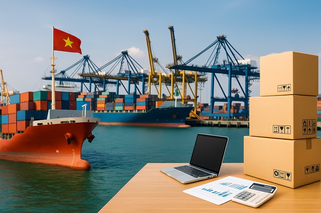 Cán cân thương mại nửa đầu tháng 5/2025: Xuất khẩu giảm sốc, nhập khẩu tăng mạnh