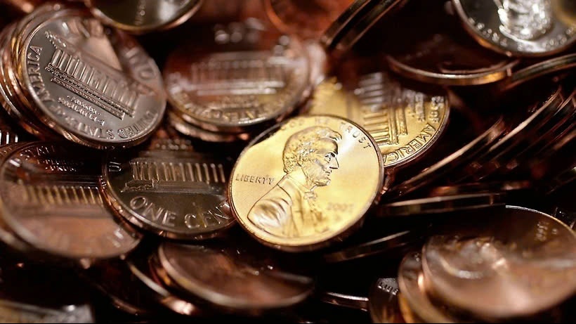 Mỹ ngừng sản xuất đồng xu 1 cent để tiết kiệm ngân sách
