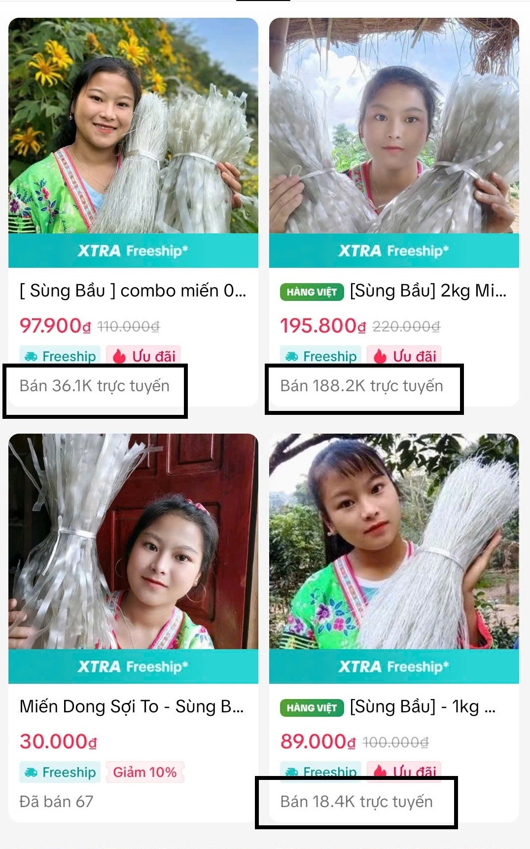'Bà trùm miến dong' kiếm gần 140 tỷ tung bằng chứng dập nghi vấn 'ăn dày, bom hàng'