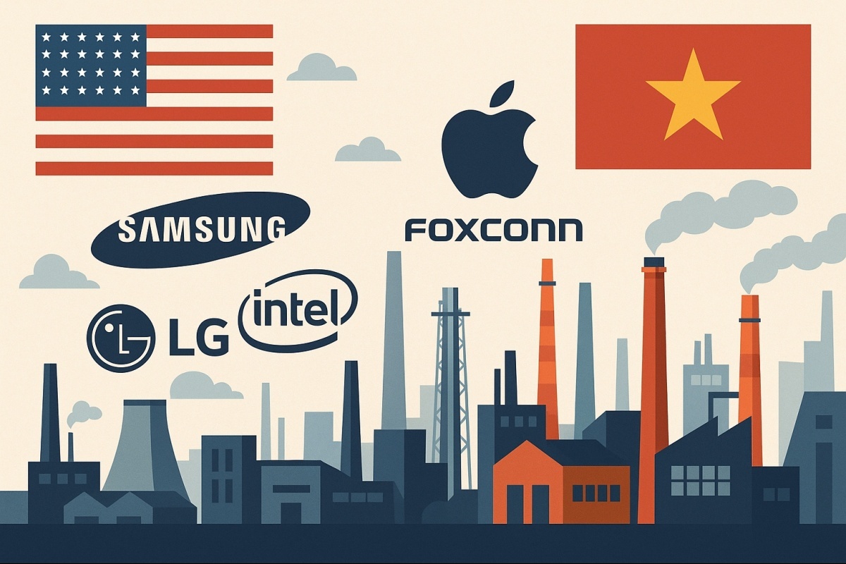 Sức ép thuế quan Mỹ: Apple, Foxconn bám trụ tại Việt Nam - Samsung, LG và Intel tính đường rút