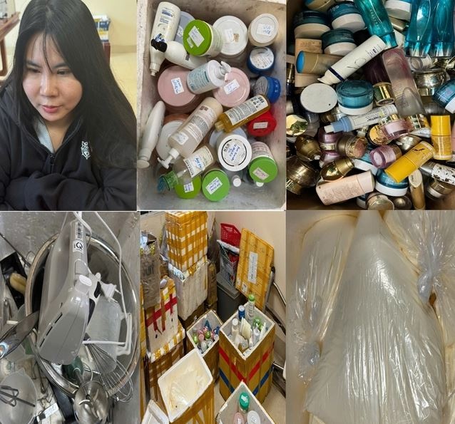 Khám nhà Nguyễn Thị Dung chủ trang 'Mỹ phẩm pass' đã bán ra thị trường cả nghìn đơn hàng