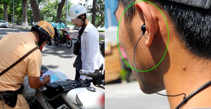 Đeo tai nghe khi lái xe máy có bị phạt không?