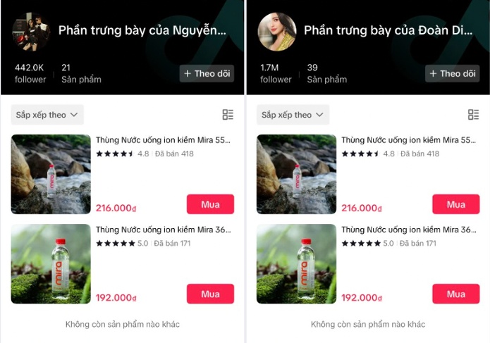 Đoàn Di Băng âm thầm gỡ loạt mỹ phẩm khỏi TikTok sau lệnh đình chỉ từ Bộ Y tế