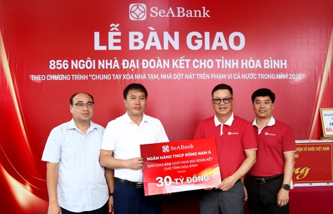 SeABank (SSB) bàn giao 856 căn nhà đại đoàn kết cho tỉnh Hòa Bình