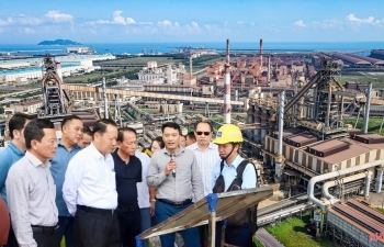 Lãnh đạo Lào vừa tới thăm dự án thép gần 13 tỷ USD ở Việt Nam, kinh ngạc trước quy mô của 'biểu tượng công nghiệp'