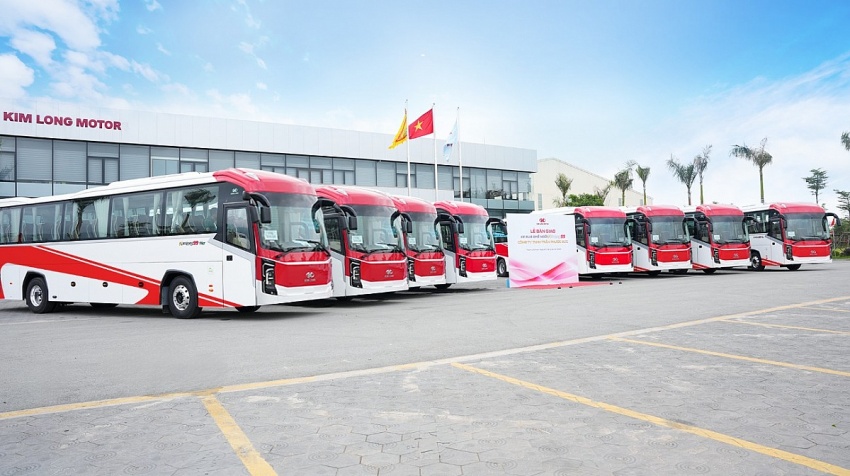 Hãng xe Việt Kim Long Motor vừa bàn giao lô xe khách phục vụ thành phố đáng sống nhất Việt Nam