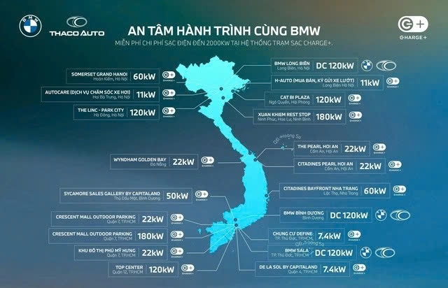 THACO AUTO của ông Trần Bá Dương đầu tư lớn vào trạm sạc xe điện BMW, tập trung mở rộng ở 6 tỉnh thành