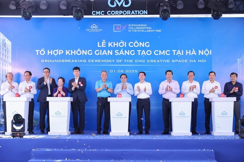 Tập đoàn CMC khởi công tổ hợp công nghệ 300 triệu USD, phát triển trung tâm dữ liệu AI, Big Data, Cloud