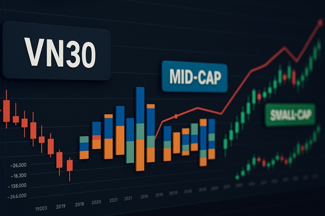 Bỏ VN30, săn lùng Mid-cap và Small-cap: Dòng tiền đang chảy về đâu?