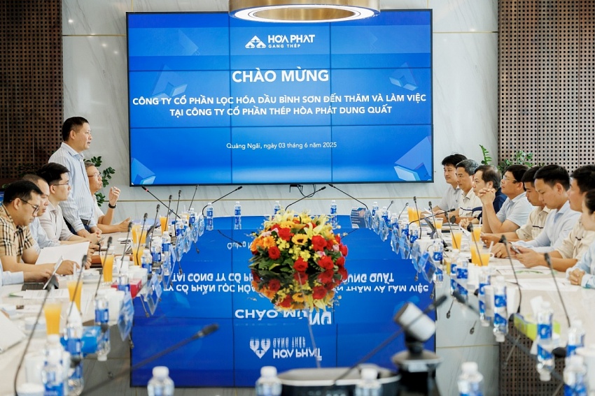 Hòa Phát Dung Quất và BSR xúc tiến hợp tác đa lĩnh vực, nhắm tới trung tâm công nghiệp - năng lượng tích hợp