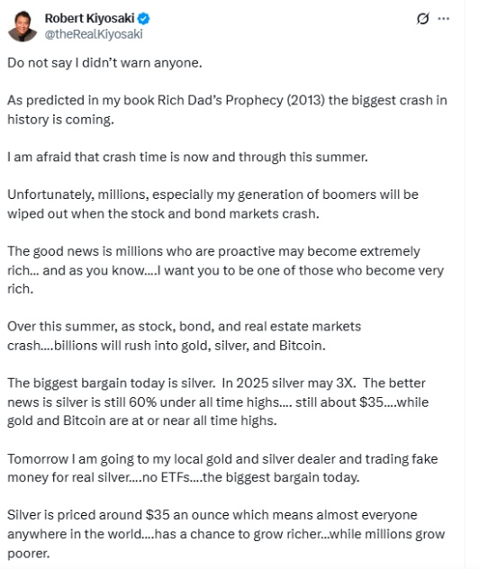Thứ khiến ‘Cha giàu, Cha nghèo’ bỏ qua Bitcoin để đầu tư