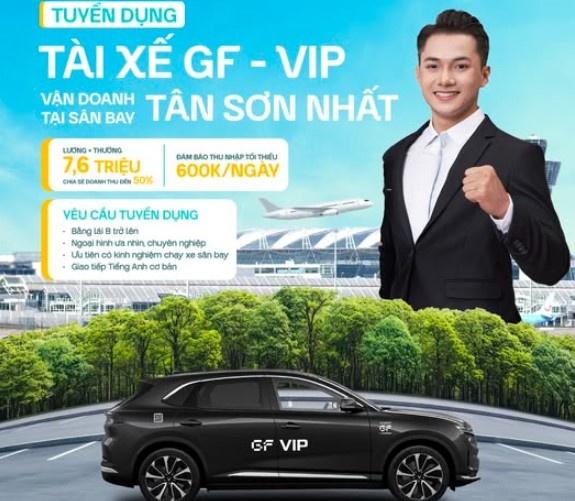 Công ty của tỷ phú Phạm Nhật Vượng tuyển gấp 99 tài xế VF 9 tại sân bay Tân Sơn Nhất: Lương cơ bản từ 7,6 triệu, thu nhập tối thiểu 600 nghìn đồng/ngà