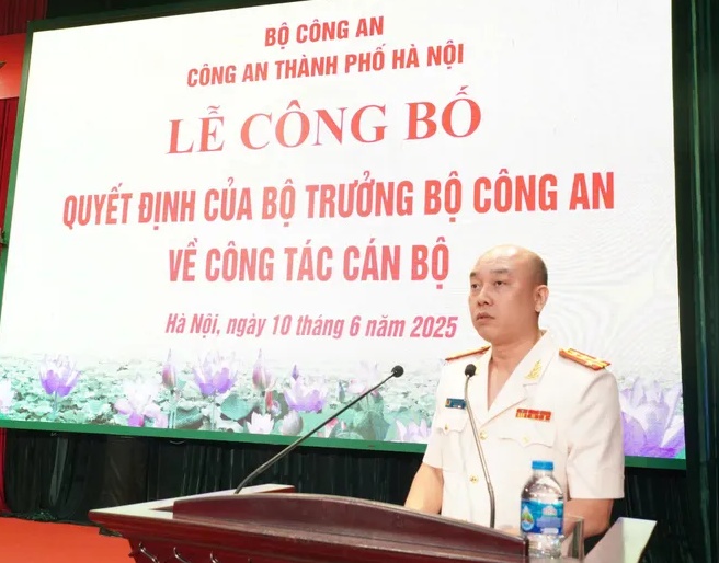 Đại tá Nguyễn Đức Long được bổ nhiệm giữ chức Phó Giám đốc Công an Hà Nội