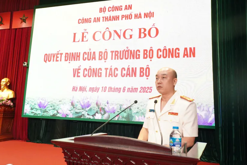 Đại tá Nguyễn Đức Long được bổ nhiệm giữ chức Phó Giám đốc Công an Hà Nội
