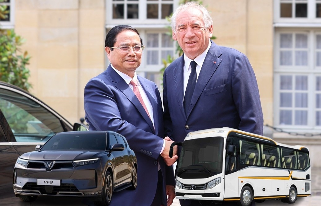 Thủ tướng kêu gọi nhà đầu tư Pháp hợp lực với Việt Nam để phát triển lĩnh vực ô tô, nơi ghi dấu thành công của THACO, VinFast
