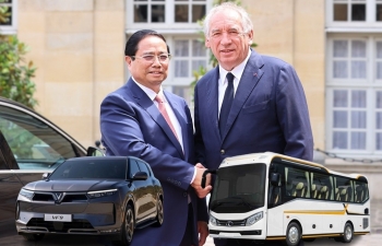 Thủ tướng kêu gọi nhà đầu tư Pháp hợp lực với Việt Nam để phát triển lĩnh vực ô tô, nơi ghi dấu thành công của THACO, VinFast