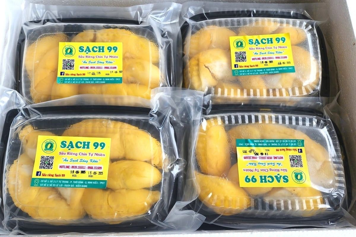 Đưa 2 tấn cơm sầu riêng bay thẳng ra Hải Phòng, Cần Thơ giải được bài toán đầu ra