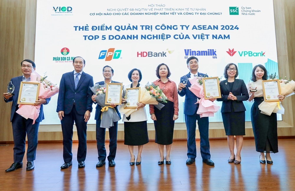 HDBank được vinh danh Top 5 doanh nghiệp có chuẩn mực quản trị công ty hàng đầu Việt Nam