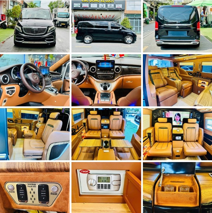 Mercedes V 250 đời 2016 hét giá ngang Kia Carnival 2025, mở cửa mới thấy cung điện di động