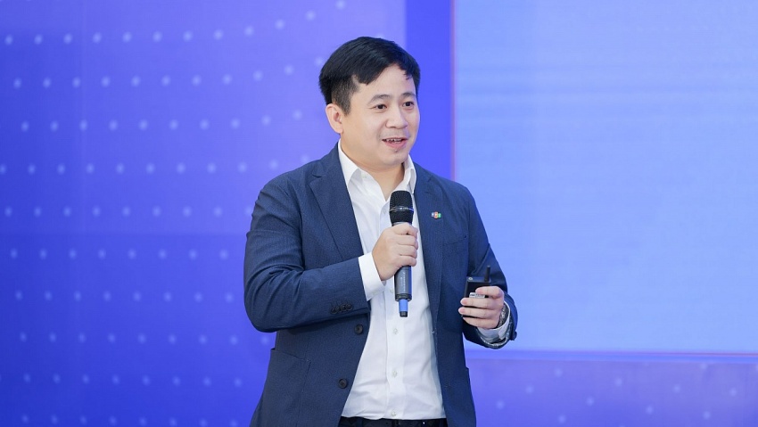 Lê Hồng Việt - Tổng giám đốc FPT Smart Cloud trong sự kiện Tập đoàn FPT công bố hợp tác chiến lược toàn diện với NVIDIA để thúc đẩy nghiên cứu Trí tuệ nhân tạo (AI)