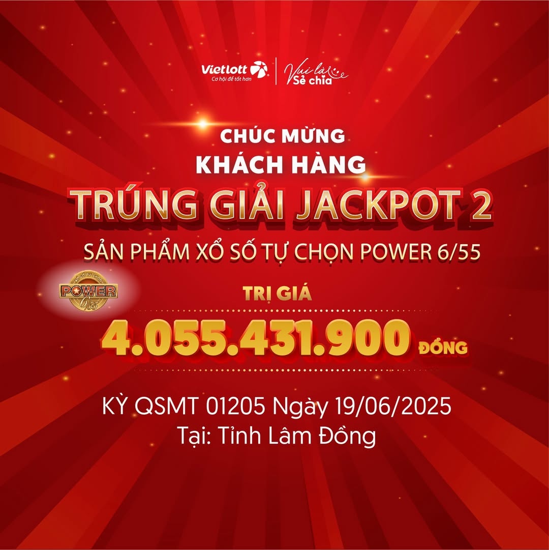Vietlott tìm thấy vé số trúng giải độc đắc trị giá hơn 4 tỷ đồng