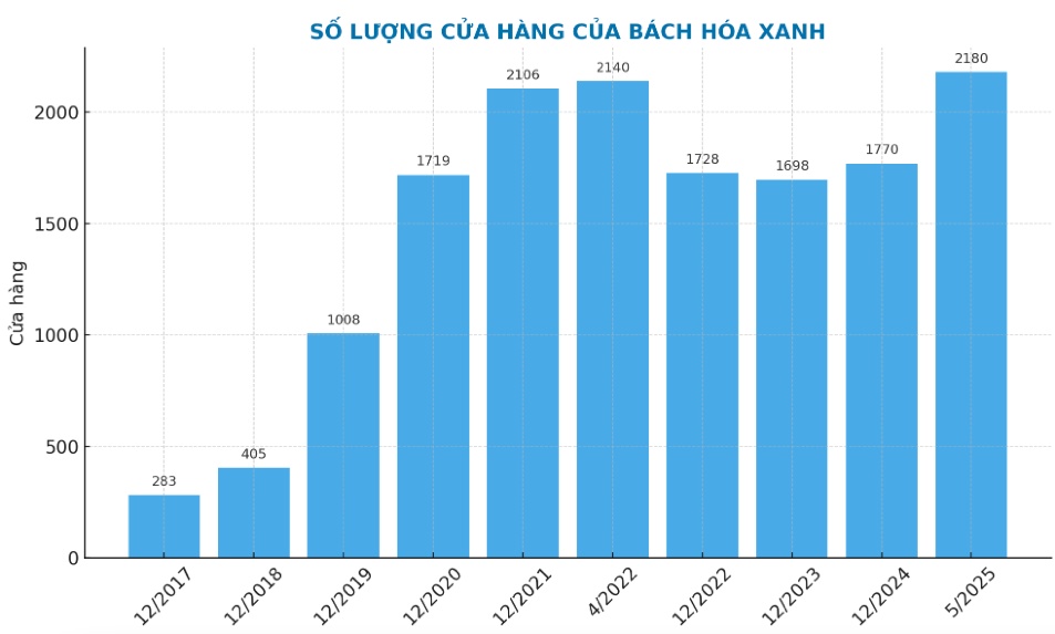 Bách Hóa Xanh mở mới gần 3 cửa hàng mỗi ngày, quy mô lập kỷ lục mới