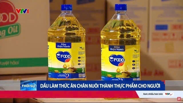 Cận cản quy trình tái chế dầu thức ăn chăn nuôi 'phù phép' thành dầu ăn Ofood cho người tại Nhật Minh Food