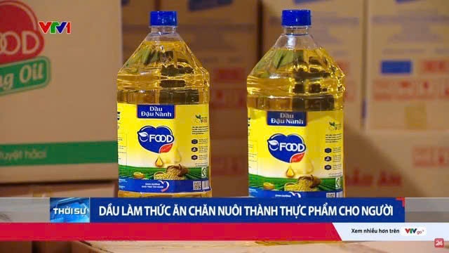 Cận cản quy trình tái chế dầu thức ăn chăn nuôi 'phù phép' thành dầu ăn Ofood cho người tại Nhật Minh Food