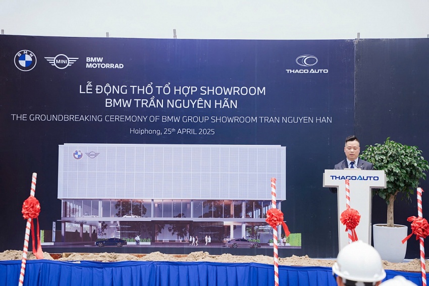 THACO AUTO của ông Trần Bá Dương động thổ showroom BMW 267 tỷ đồng tại 'đất vàng' Hải Phòng